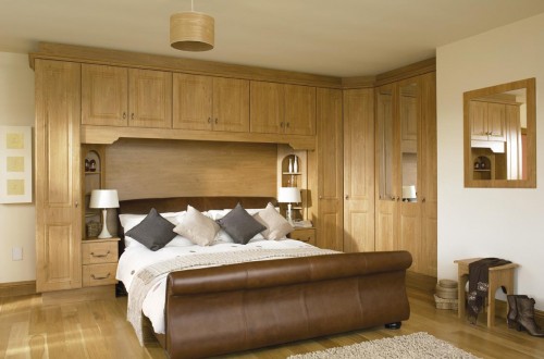 Modern oak fitted bedroom